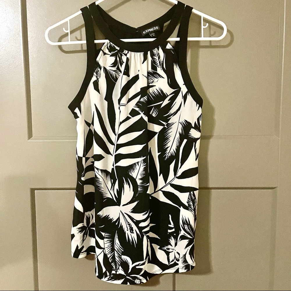 EXPRESS Floral Print Sleeveless Top Size S